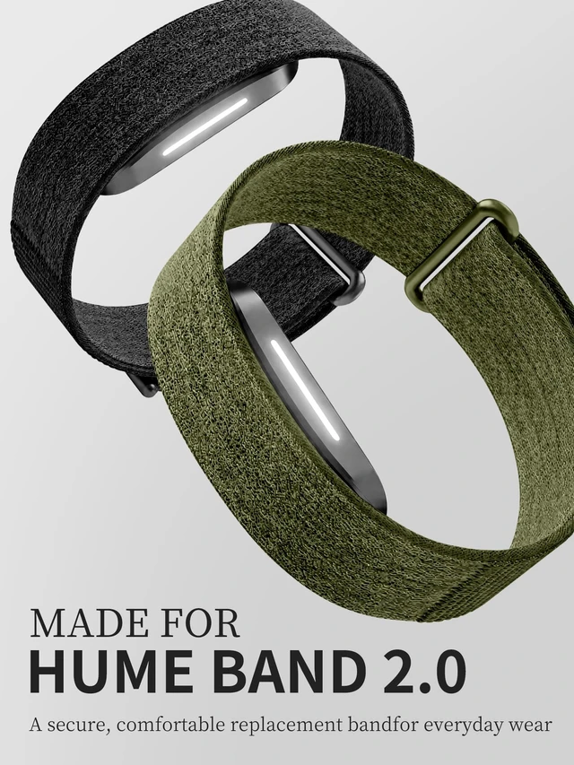 Alt view image 3 of 7 - Nylon Stretchy Sport Loop Band Compatible with Hume Band 2.0 Fitness Tracker, Breathable Adjustable Replacement Wrist Strap for Hume 2.0 Tracker