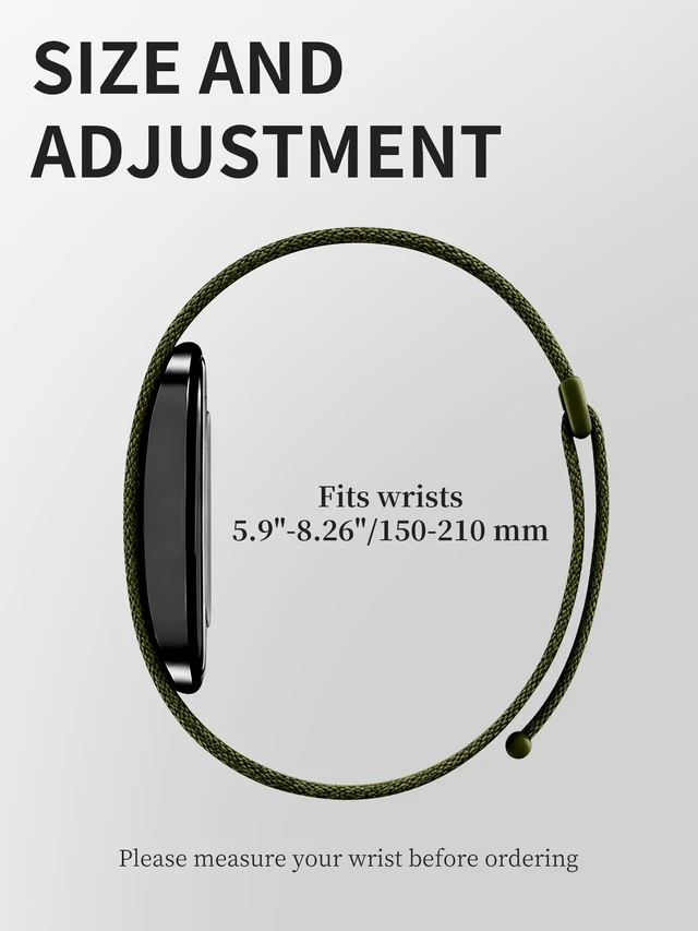 Alt view image 5 of 7 - Nylon Stretchy Sport Loop Band Compatible with Hume Band 2.0 Fitness Tracker, Breathable Adjustable Replacement Wrist Strap for Hume 2.0 Tracker