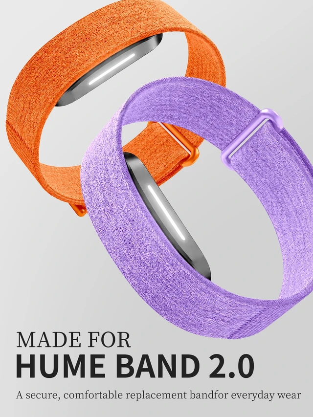 Alt view image 3 of 7 - Nylon Stretchy Sport Loop Band Compatible with Hume Band 2.0 Fitness Tracker, Breathable Adjustable Replacement Wrist Strap for Hume 2.0 Tracker