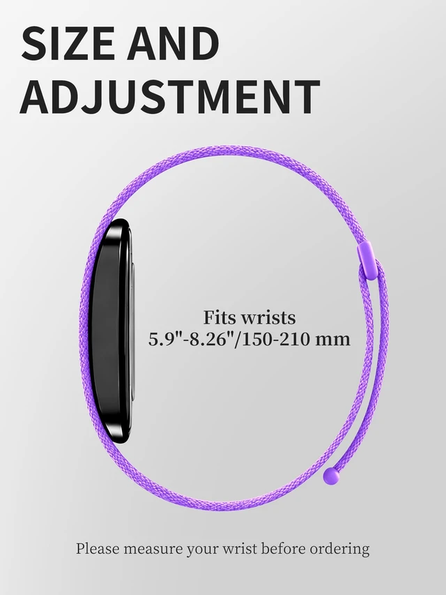 Alt view image 5 of 7 - Nylon Stretchy Sport Loop Band Compatible with Hume Band 2.0 Fitness Tracker, Breathable Adjustable Replacement Wrist Strap for Hume 2.0 Tracker