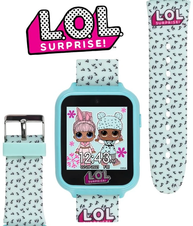 Alt view image 2 of 7 - Kids LOL Surprise Light Blue Educational Touchscreen Smart Watch Toy for Girls, Boys, Toddlers - Selfie Cam, Learning Games, Alarm, Calculator, Pedometer & More (Model: LOL4299AZ)