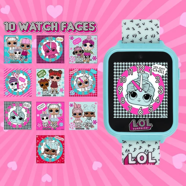 Alt view image 3 of 7 - Kids LOL Surprise Light Blue Educational Touchscreen Smart Watch Toy for Girls, Boys, Toddlers - Selfie Cam, Learning Games, Alarm, Calculator, Pedometer & More (Model: LOL4299AZ)