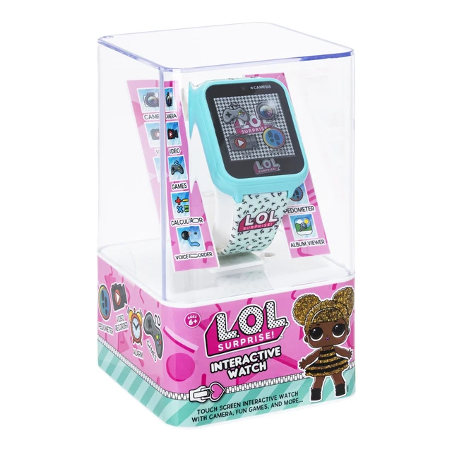 Alt view image 6 of 7 - Kids LOL Surprise Light Blue Educational Touchscreen Smart Watch Toy for Girls, Boys, Toddlers - Selfie Cam, Learning Games, Alarm, Calculator, Pedometer & More (Model: LOL4299AZ)