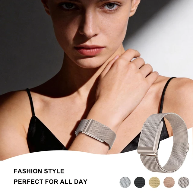 Alt view image 7 of 7 - Stainless Steel Milanese Loop Strap Compatible With Whoop 5.0
