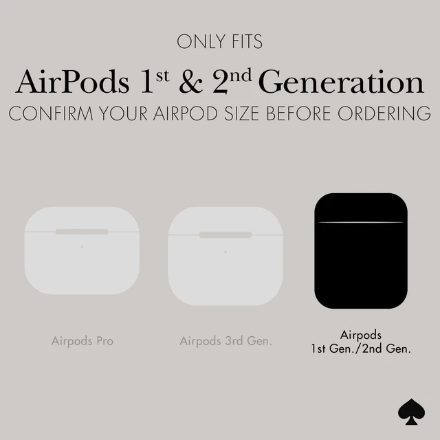 Alt view image 2 of 7 - AirPods 2nd/1st Case - Tortoiseshell Stylish Case with Luxe Gold Ring Keychain for Bag, Tote, Backpack & More - Protective Case for AirPods 1st & 2nd Generation