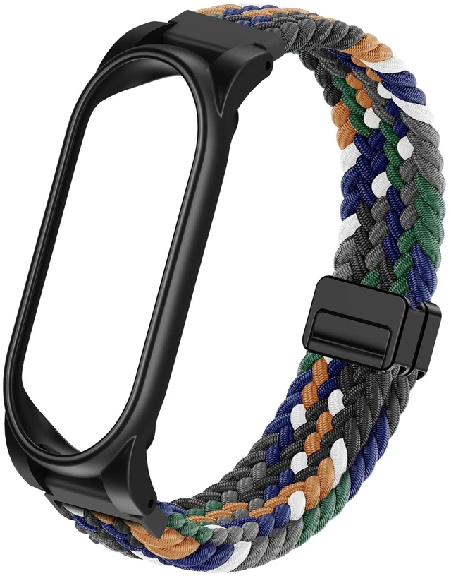 Main image of Braided Wristband Compatible with Plaud NotePin S/NotePin AI Voice Recorder Breathable Soft Wearable Strap with Magnetic Buckle and PC Case,Adjustable Lightweight Band,Recorder Accessories,Camo