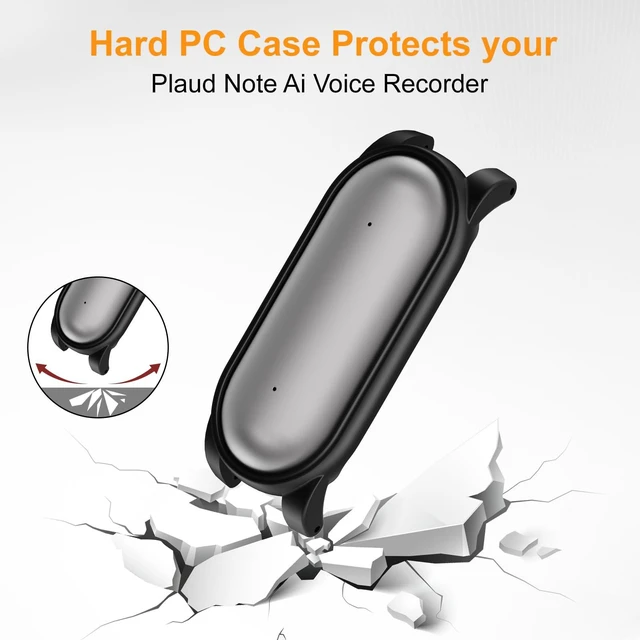 Alt view image 4 of 7 - Braided Wristband Compatible with Plaud NotePin S/NotePin AI Voice Recorder Breathable Soft Wearable Strap with Magnetic Buckle and PC Case,Adjustable Lightweight Band,Recorder Accessories,Starlight