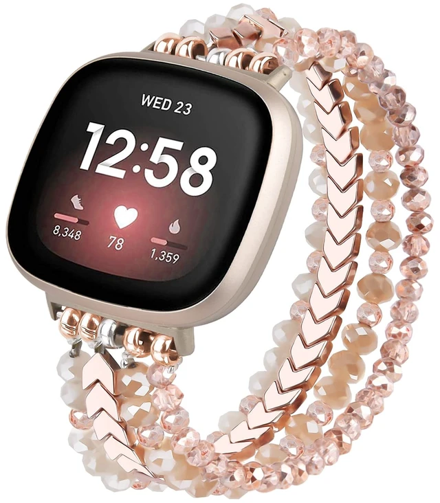 Main image of Bracelet Compatible with Fitbit Versa 3/Versa 4 Bands/Fitbit Sense/Sense 2 Bands for Women