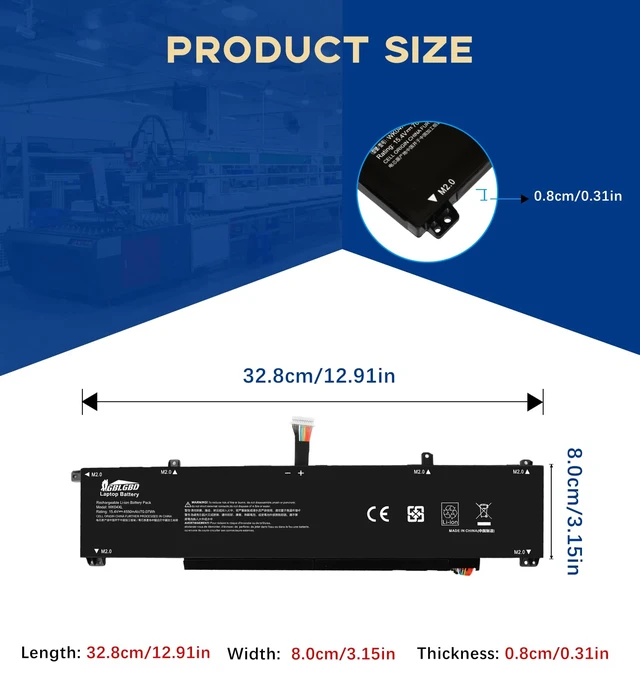 Alt view image 3 of 7 - WK04XL 4-Cell 4550mAh Replacement Battery for HP Victus Gaming 16T-R 16T-R000 16T-R100 / 16T-S 16T-S000 16T-S100 / 16-R000 16-R0097NR Series, Compatible with Part Numbers WK04070XL HSTNN-IB9V