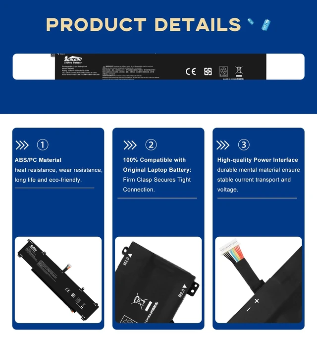 Alt view image 4 of 7 - WK04XL 4-Cell 4550mAh Replacement Battery for HP Victus Gaming 16T-R 16T-R000 16T-R100 / 16T-S 16T-S000 16T-S100 / 16-R000 16-R0097NR Series, Compatible with Part Numbers WK04070XL HSTNN-IB9V