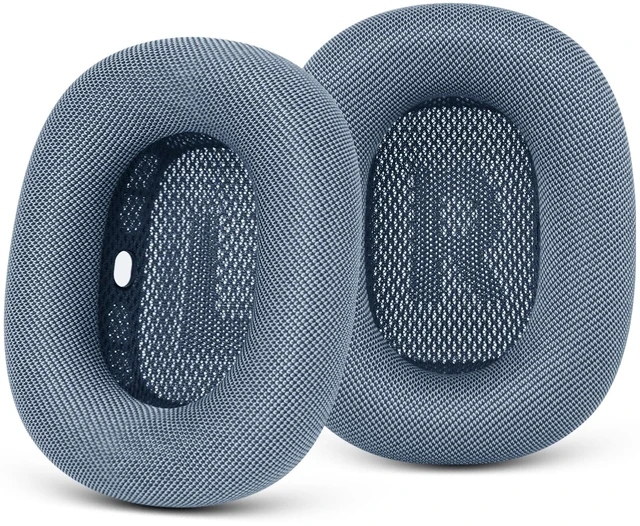 Main image of Upgraded Ear Cushions Replacement Earpads for AirPods Max 1 & 2 Headphones, Mesh Fabric Ear Pads Ear Covers Cups with Memory Foam and Magnet for AirPods Max (Blue)