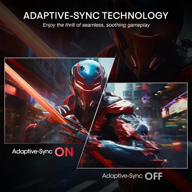 Alt view image 4 of 7 - 24 inch 240Hz Gaming Monitor with Speaker, 1080p Fast IPS Computer Monitor, FreeSync, 99% sRGB, HDR, Low Blue Light, 3-Sided Frameless, VESA, HDMI, Display Port for Gaming, Home Office Working