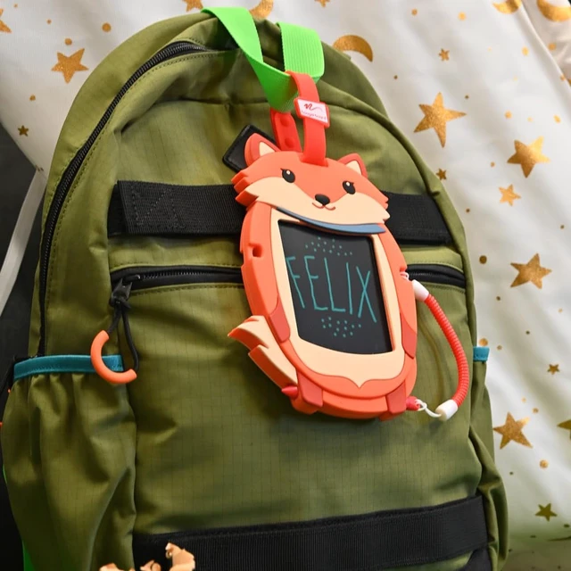 Alt view image 5 of 6 - Sketch Pals Fox 4 LCD Writing Tablet for Kids Reusable Mess-Free Drawing Pad with Tethered Stylus Clip-On Travel Doodle Board Toy Ages 3+