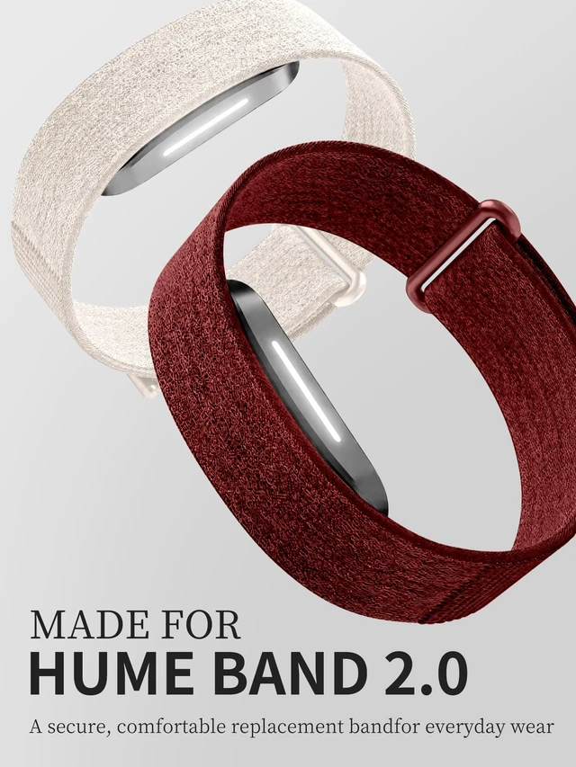 Alt view image 3 of 7 - Nylon Stretchy Sport Loop Band Compatible with Hume Band 2.0 Fitness Tracker, Breathable Adjustable Replacement Wrist Strap for Hume 2.0 Tracker