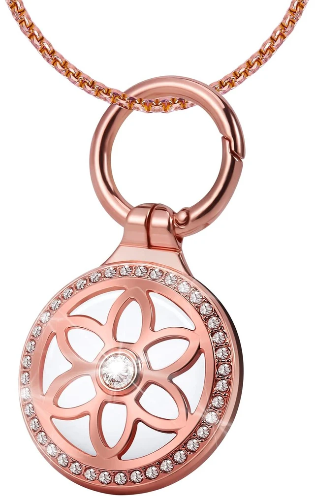Main image of for Airtag (1st & 2nd Gen) Necklace for Kids,Girls,Adults,Womans,Metal Badge Air Tag Holder,29in Adjustable Alloy Necklace with Airtag Case