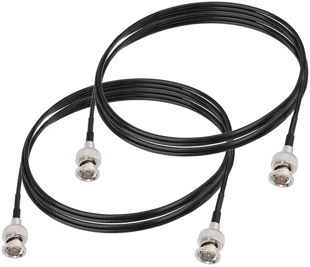 Main image of 3G/6G SDI Cable 6ft 75 Ohm BNC Jumper RG179 Thin Coaxial Cable for Camera Monitor Switcher,Support HD-SDI/3G-SDI/4K/8K Video Camera Wire (Black,2-Pack)