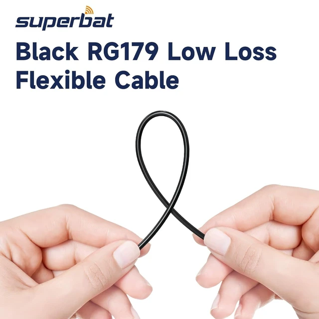 Alt view image 5 of 6 - 3G/6G SDI Cable 6ft 75 Ohm BNC Jumper RG179 Thin Coaxial Cable for Camera Monitor Switcher,Support HD-SDI/3G-SDI/4K/8K Video Camera Wire (Black,2-Pack)