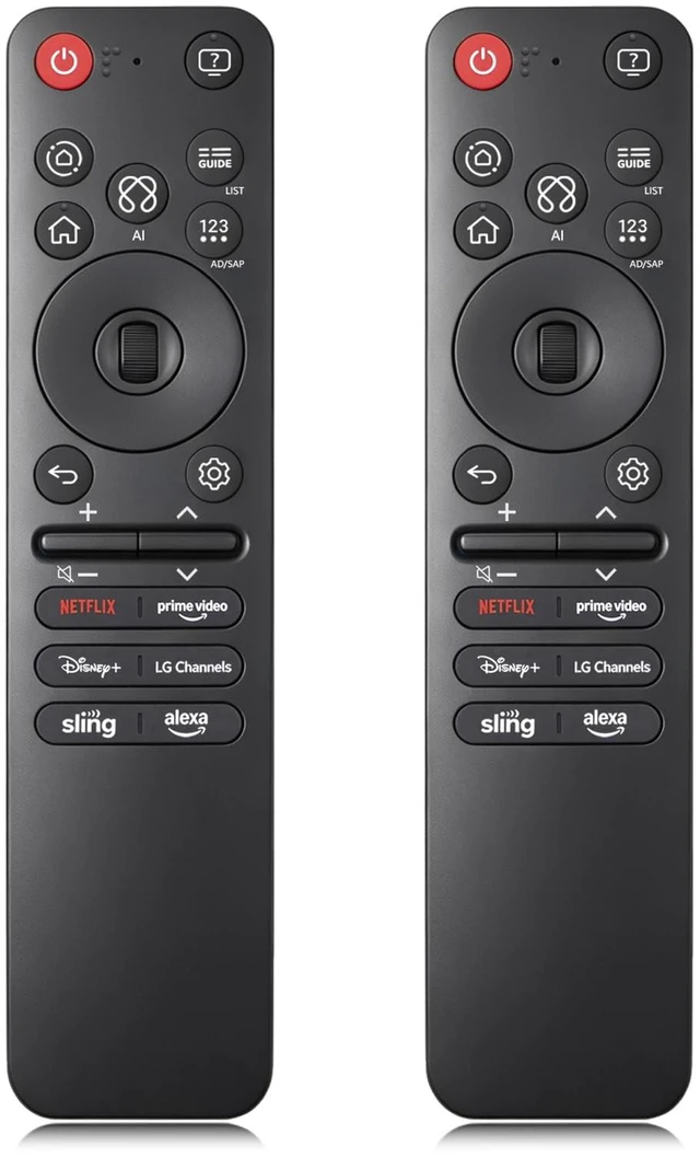 Main image of 2 Pcs MR25GA AKB76046602 Magic AI Remote Compatible with LG 2019 to 2025 TV for MR24GA MR23GA MR22GA MR21GA MR20GA MR19GA, for LG OLED, QNED, UHD, LED, LCD, 4K, 8K