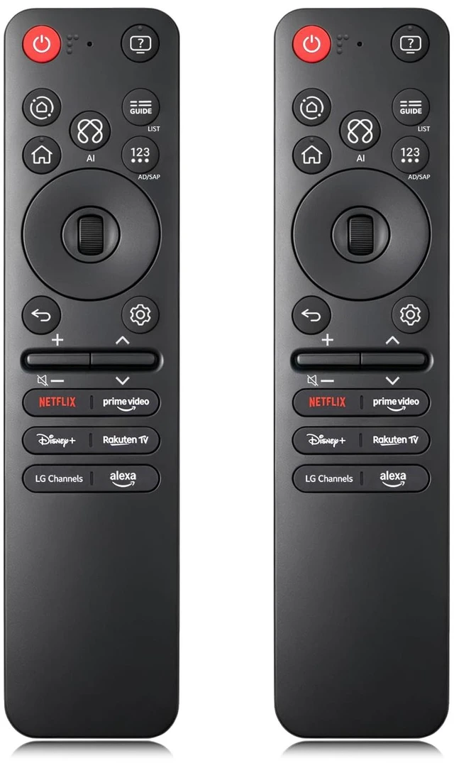 Main image of 2 Pcs MR25GA AKB76046603 Magic AI Remote Compatible with LG 2019 to 2025 TV for MR24GA MR23GA MR22GA MR21GA MR20GA MR19GA Remote, for LG OLED, QNED, UHD, LED, LCD, 4K, 8K, TV Shortcut