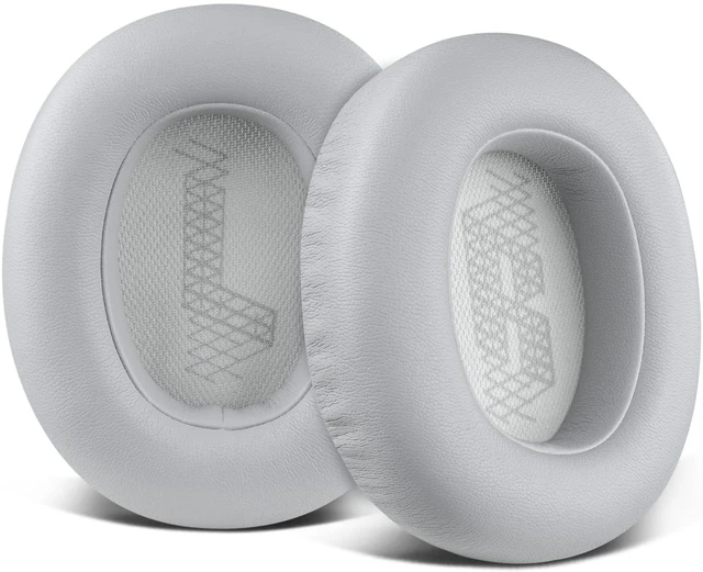 Main image of Replacement Ear Pads for JBL E65BTNC/Live 650BTNC/Live 770NC/Live 660NC/Duet NC Over-Ear Headphones, Earpads Cushions with Softer Leather, Noise Isolation Foam - Grey