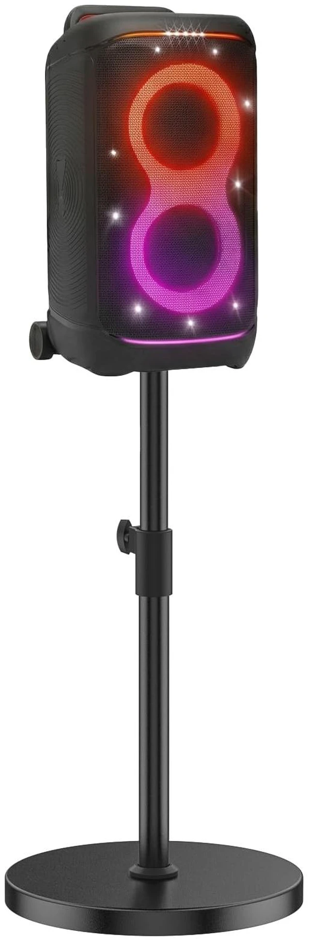 Main image of Floor Speaker Stand for JBL PartyBox 520 Stand, Adjustable Height 24.4"-32.3", Heavy Duty Surround Speaker Stands for JBL PartyBox Stand with Reinforced Base, Supports Up to 57 Lbs, 1 Pack