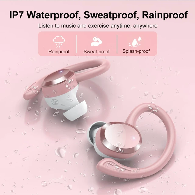 Alt view image 6 of 7 - Wireless Earbuds, 2026 New Bluetooth 5.4 Headphones Sport Earphones with 68Hrs Playtime LED Display ENC Noise Cancelling Mic, IPX7 Waterproof Over Ear Ear Buds with Hook for Sports/Running
