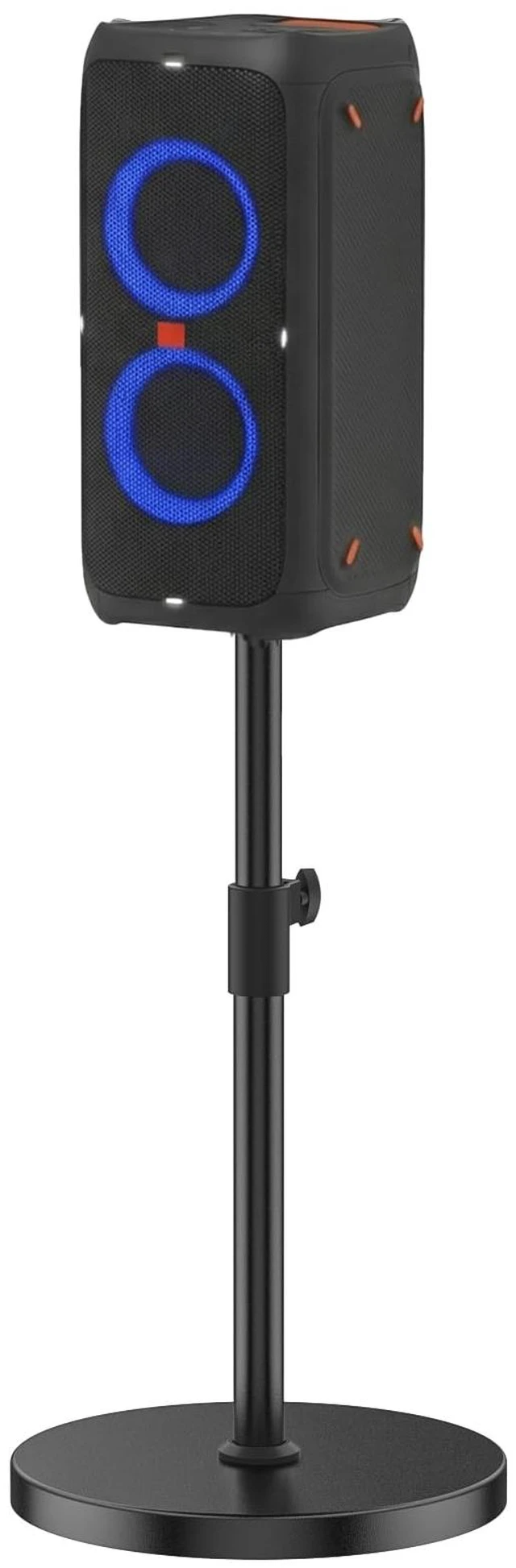 Main image of Floor Speaker Stand for JBL PartyBox 310/320/330 Stand, Adjustable Height 24.4"-32.3", Heavy Duty Surround Speaker Stands for JBL PartyBox Stand with Reinforced Base, Supports Up to 57 Lbs, 1 Pack