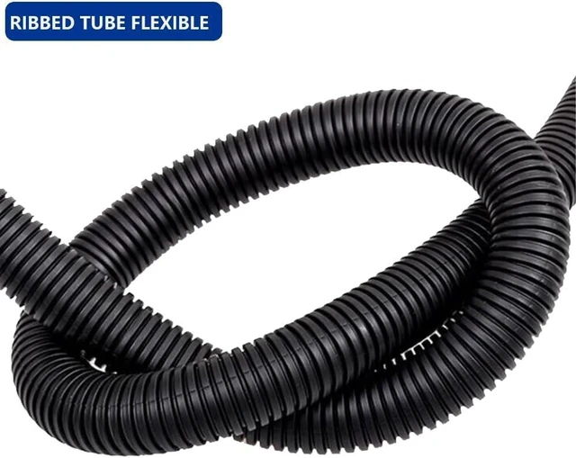 Alt view image 4 of 7 - 32 FT 1/2 inch Split Wire Loom Tubing Wire Conduit,Flexible Wire Covers Cord Protectors,Cord Protectors from Pets,Black (1/2"-32ft)