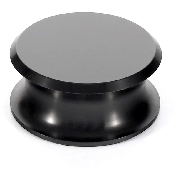 Main image of Record Weight Stabilizer, 11.3oz Vinyl Weight for Turntable (Black) Turntable Weight Clamps, Aluminum Vinyl Record Stabilizer, Reduces Vibration for LP Record Player, Fits Most Turntables