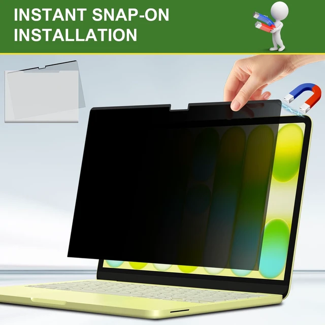 Alt view image 2 of 7 - Neo 13Inch Magnetic Privacy Screen Protector for MacBook Neo 13 Inch (A18 Pro, 2026)
