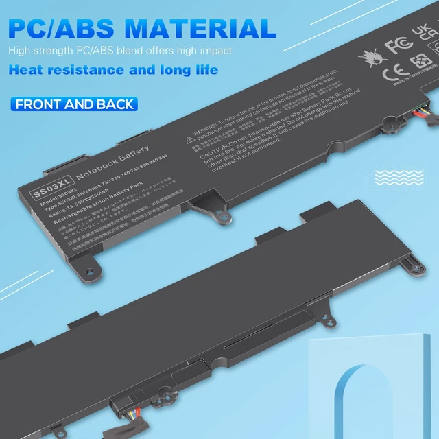 Alt view image 6 of 7 - SS03XL Battery 933321-855 for Hp EliteBook 840 g6,EliteBook 730 735 740 745 830 836 840 846 G5 ZBook 14U G5 G6 Series SS03050XL-PL 932823-171 HSN-113C-4 932823-421 HSN-112C HSTNN-IB8C