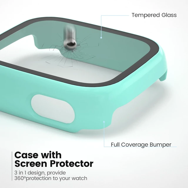 Alt view image 4 of 7 - Compatible with Cosmo JrTrack 5 Screen Protector, 3 Pack Hard PC Case with HD Clear Tempered Glass Screen Protector for Cosmo JrTrack 5 Watch for Kids Boys Girls