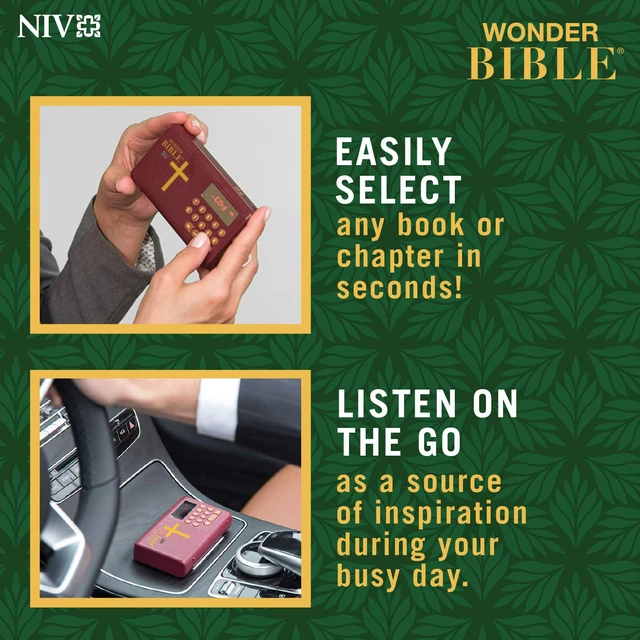 Alt view image 4 of 5 - NIV- The Audio Bible Player That You Can Listen to in English, New International Version, New & Old Testament as Seen On TV