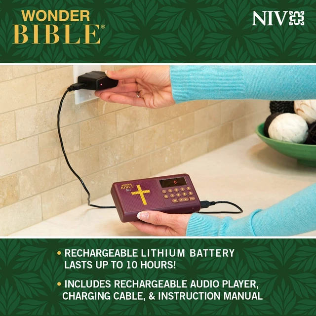 Alt view image 5 of 5 - NIV- The Audio Bible Player That You Can Listen to in English, New International Version, New & Old Testament as Seen On TV
