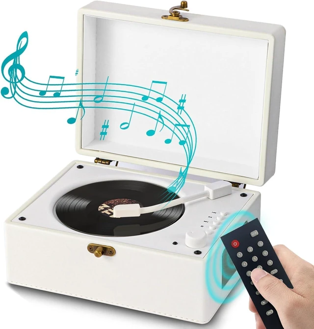 Main image of Premium Protein Leather Bluetooth 5.3Retro Desktop CD Player