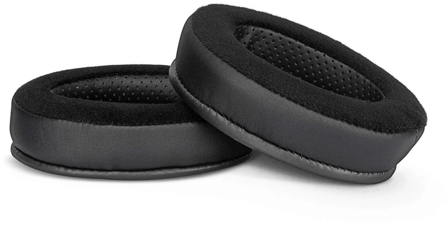 Alt view image 6 of 7 - Hybrid Memory Foam Earpad - Black PU/Velour - Suitable for Large Over The Ear Headphones - AKG, HifiMan, ATH, Philips, Fostex