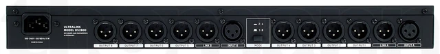Alt view image 5 of 7 - DS2800 Professional 2-Input 8-Output Distribution Splitter 2-input 8-output splitter with gold-plated XLR connectors for studios, restaurants and retail shops