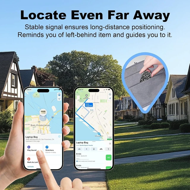 Alt view image 4 of 7 - 4-Pack Wallet Tracker Cards, Works with Apple Find My 1.6mm thin, Qi rechargeable, 5-month battery, IP68 waterproof, Left-Behind Alerts, iPhone & iPad compatible