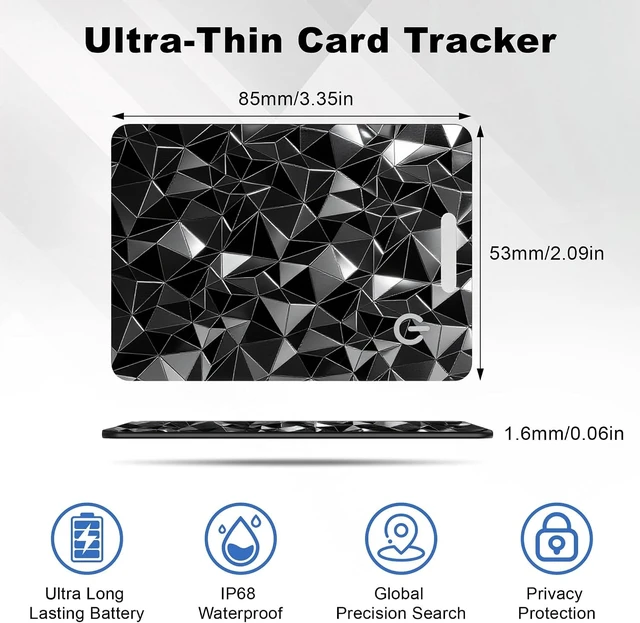 Alt view image 7 of 7 - 4-Pack Wallet Tracker Cards, Works with Apple Find My 1.6mm thin, Qi rechargeable, 5-month battery, IP68 waterproof, Left-Behind Alerts, iPhone & iPad compatible