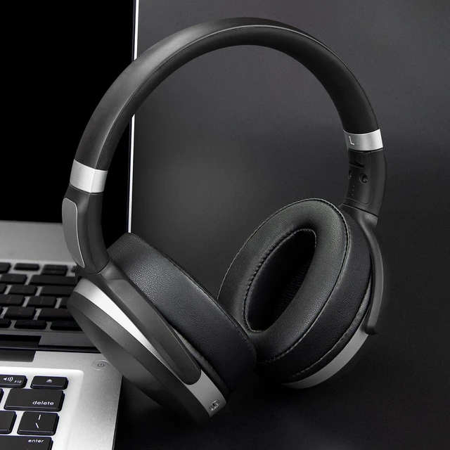 Alt view image 3 of 7 - Earpads for Sennheiser HD450BT/HD4.50 - Black for HD4.50BT/HD4.50SE/HD4.40BT/HD4.30G/HD4.20S/HD458BT/HD450BT/HD400S/HD350BT/Adapt 360(MB 360 UC)/Adapt 361