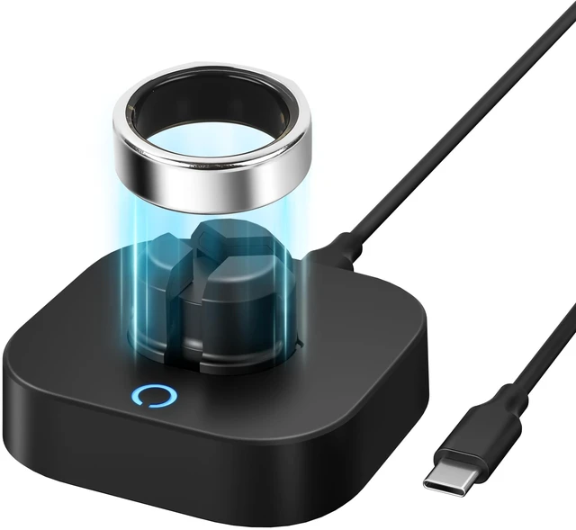 Main image of Charging Dock Compatible with Ou-ra Ring Gen 3 Adjustable Charging Dock Fits Size 7-13 - Portable Home, Office Travel Charger with USB-C Cable (Not for Ring Gen 4/5)
