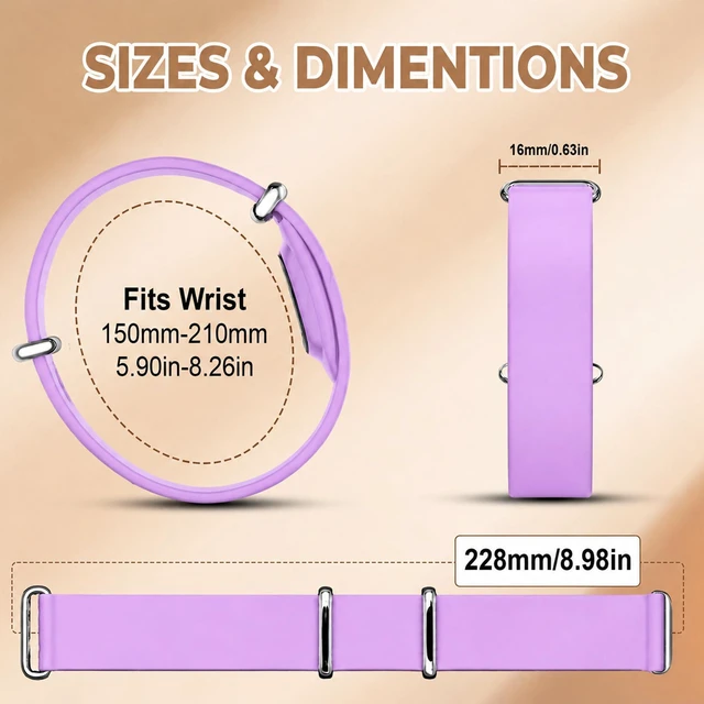 Alt view image 3 of 7 - Soft Silicone Band Compatible with Google Fitbit Air, Adjustable Rubber Sport Replacement Wristband, Comfortable Watch Strap for Men Women