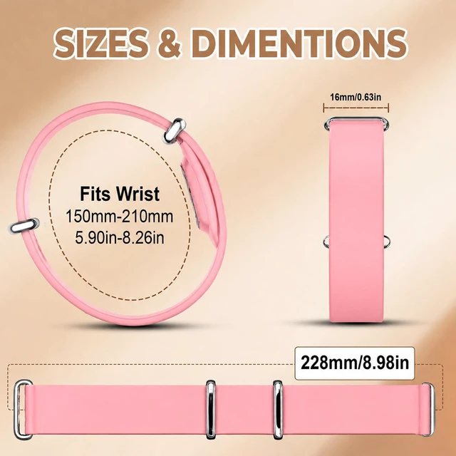 Alt view image 3 of 7 - Soft Silicone Band Compatible with Google Fitbit Air, Adjustable Rubber Sport Replacement Wristband, Comfortable Watch Strap for Men Women