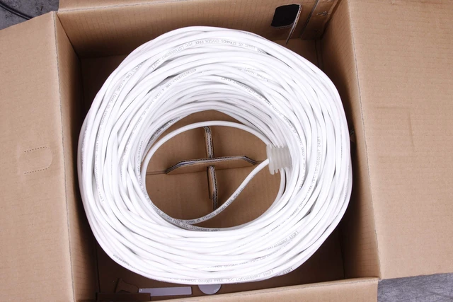 Alt view image 4 of 6 - 16-4 500 Ft 16/4 CMR Rated Solid Bare Copper 4 Conductors Audio Speaker Lightning Installation High-Power Home Wiring Cable Wire White