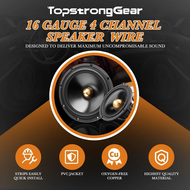 Alt view image 4 of 7 - 20 Feet 9-Conductor Speaker Cable, 16AWG 100% OFC, 4-Channel Speaker Wire and Remote Wire (16 Gauge)