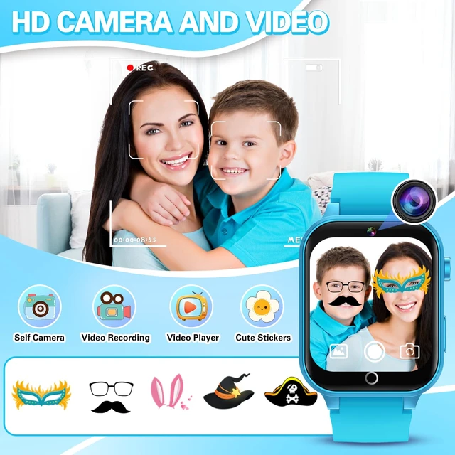 Alt view image 5 of 7 - Kids Smart Watch Boys Aged 5-12, HD Touchscreen Kids Watch with 26 Games Video Camera Music Pedometer Audiostory Learn Card Educational Toys Birthday Gifts for Girls Ages 5 6 7 8 9