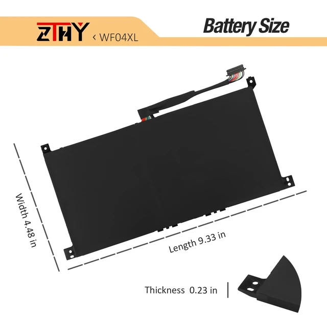 Alt view image 7 of 7 - 66.52Wh WF04XL Laptop Battery Replacement for HP Envy X360 13-BF 13-BF0000 13-bf0xxx 13-BF0011NA 13-BF0000CI 13-BF0024NA 13-BF0123NW 13-BF0977ND 13-BF0105TU M90073-005 M89926-AC1 WF04066XL 7.7V 4-Cell