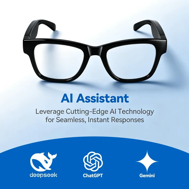 Alt view image 3 of 7 - Smart Glasses, AI Glasses Powered by ChatGPT, Real-Time Translation Photochromic Lens, AI Translation in 164 Languages, Music & Hands-Free Calls, Touch & Voice Control, for Travel Daily Use