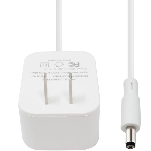 Alt view image 5 of 6 - 15W Power Adapter Compatible with Echo Spot, Echo Dot (3rd, 4th & 5th Generation), Echo Pop, Echo Pop Kids (6-Foot)