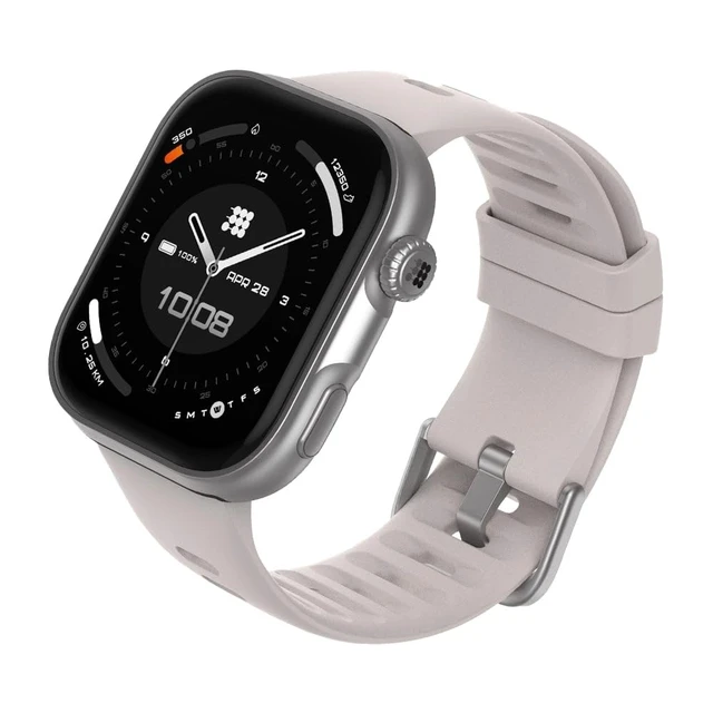 Alt view image 2 of 7 - Viva 2 Smartwatch 1.85 AMOLED GPS Wolf Gray VITA AI Assistant, AI Coach, Health Monitoring, Sleep Score, 100+ Sports Modes, 3ATM Water Resistant, 8-Day Battery